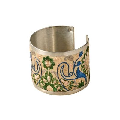 Ten Thousand Villages Ten Thousand Villages Jabardasta Silk Embroidered Cuff