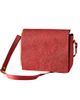 Ten Thousand Villages Ten Thousand Villages Kohra Embossed Leather Crossbody Bag - 1