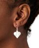 Ten Thousand Villages Ten Thousand Villages Mother of Pearl Heart Drop Earrings - 1