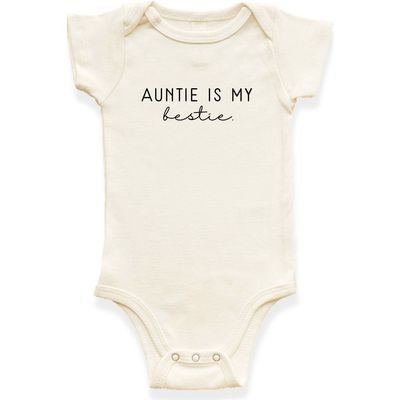 Tenth & Pine Tenth & Pine Auntie is my bestie Organic Baby Bodysuit