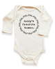 Tenth & Pine Tenth & Pine Daddy's Favorite Human - Organic Long Sleeve Baby Bodysuit - 1