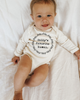 Tenth & Pine Tenth & Pine Daddy's Favorite Human - Organic Long Sleeve Baby Bodysuit - 4