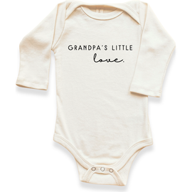 Tenth & Pine Tenth & Pine Grandpa's Little Love - Organic Long Sleeve Baby Bodysuit