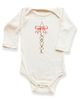Tenth & Pine Tenth & Pine Love Blocks Bow Organic Baby Bodysuit Long Sleeve - 1