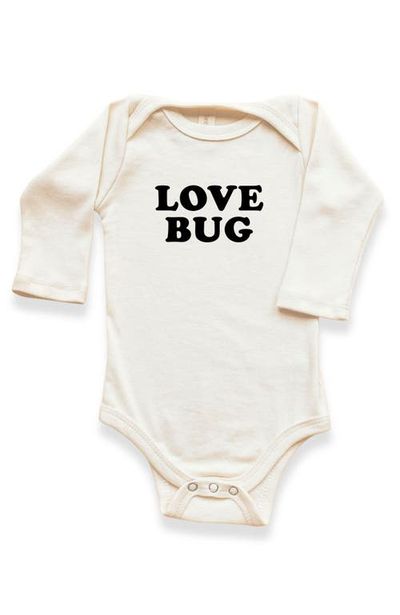 Tenth & Pine Tenth & Pine Love Bug Organic Long Sleeve Baby Bodysuit