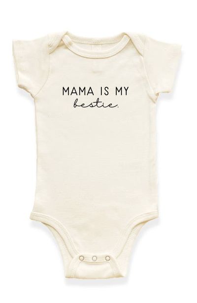 Tenth & Pine Tenth & Pine Mama is my Bestie Organic Baby Bodysuit
