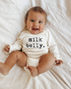 Tenth & Pine Tenth & Pine Milk Belly - Organic Long Sleeve Baby Bodysuit - 3