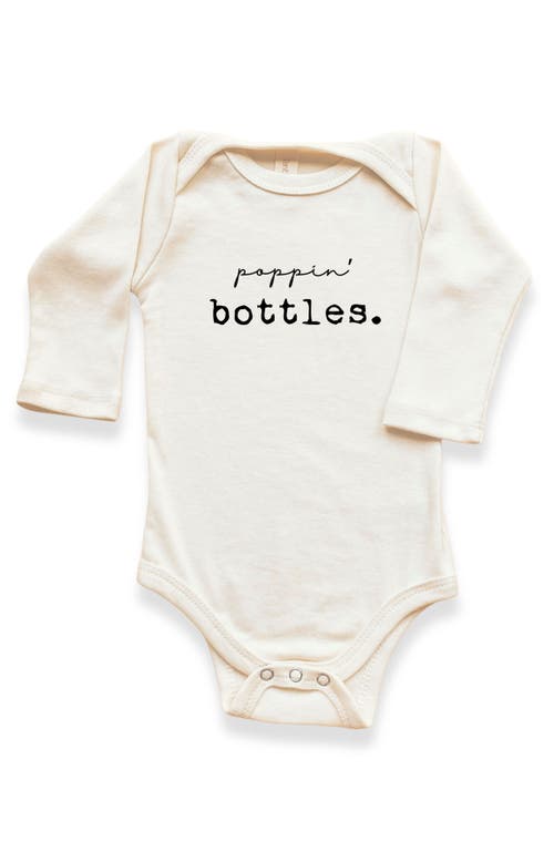 Tenth & Pine Tenth & Pine Poppin' Bottles - Organic Baby Bodysuit Long Sleeve