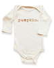 Tenth & Pine Tenth & Pine Pumpkin - Organic Long Sleeve Baby Bodysuit - 1