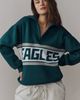Terez 100% Cotton NFL Quarter-Zip Sweatshirt - 1