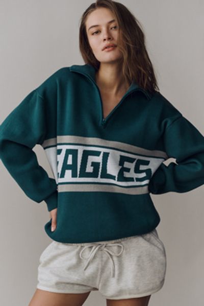 Terez 100% Cotton NFL Quarter-Zip Sweatshirt
