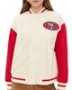 Terez Terez 49rs Colorblock Bomber Jacket 49ers Sugar Swizzle/Red - 1