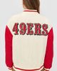 Terez Terez 49rs Colorblock Bomber Jacket 49ers Sugar Swizzle/Red - 3