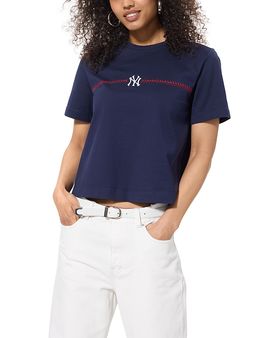 Terez Terez Baseball Stitch Baby Tee