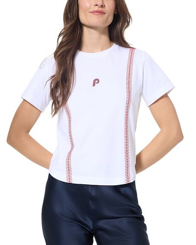 Terez Terez Baseball Stitch Baby Tee