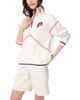 Terez Terez Baseball Stitch Quarter Zip Sweatshirt - 1