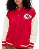 Terez Terez Chiefs Colorblock Bomber Jacket Chiefs Red/Sugar Swizzle - 1