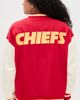 Terez Terez Chiefs Colorblock Bomber Jacket Chiefs Red/Sugar Swizzle - 3
