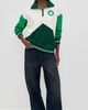 Terez Terez Colorblock Quarter Zip Celtics Team Colors - 5