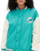 Terez Terez Dolphins Colorblock Bomber Jacket Dolphins Aqua/Sugar Swizzle - 1
