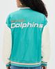 Terez Terez Dolphins Colorblock Bomber Jacket Dolphins Aqua/Sugar Swizzle - 3