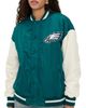 Terez Terez Eagles Colorblock Bomber Jacket Eagles Midnight Green/Sugar - 1