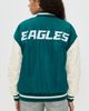 Terez Terez Eagles Colorblock Bomber Jacket Eagles Midnight Green/Sugar - 3