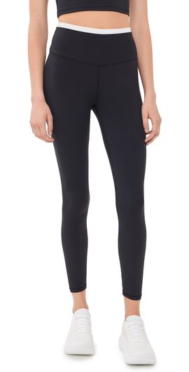 Terez Terez Flex Active Ribbed Layered Leggings Black