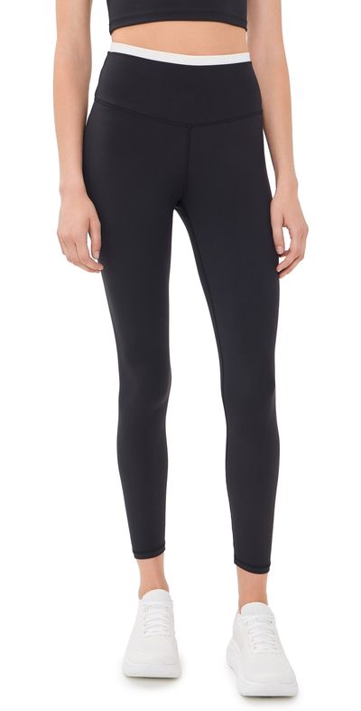 Terez Terez Flex Active Ribbed Layered Leggings Black