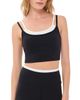Terez Terez Flex Active Ribbed Layered Tank Black - 1