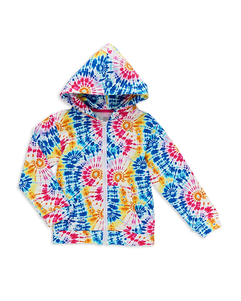 Terez Terez Girls' Printed Oversized Zip Hoodie