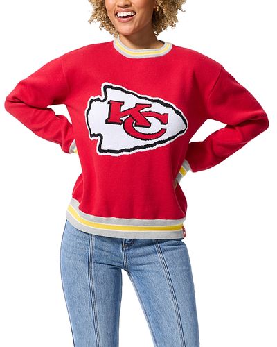 Terez Terez Kansas City Chiefs Jacquard Crewneck Sweater