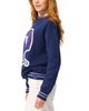 Terez Terez New York Giants Navy 1961 Helmet Jacquard Crewneck Sweater - 4