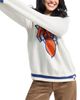 Terez Terez New York Knicks Sugar Swizzle Jacquard Crewneck Sweater - 3