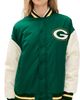 Terez Terez Packers Colorblock Bomber Jacket Packers Green/Sugar Swizzle - 1