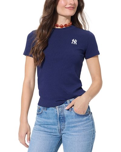 Terez Terez Rib Embroidered Tee