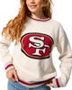 Terez Terez San Francisco 49ers Sugar Swizzle Jacquard Crewneck Sweater - 1