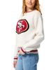 Terez Terez San Francisco 49ers Sugar Swizzle Jacquard Crewneck Sweater - 4