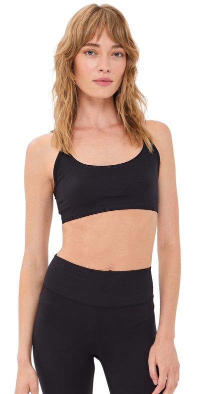 Terez Terez TLC Skinny Strap Bra Jet Black