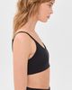 Terez Terez TLC Skinny Strap Bra Jet Black - 4