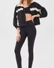 Terez Terez TLC V Waistband Leggings Jet Black - 5