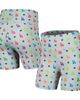 Terez Women's Terez Gray Los Angeles Dodgers TLC Rainbow Shorts  - 1