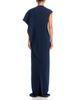 Teri Jon By Rickie Freeman Teri Jon by Rickie Freeman Crepe Asymmetric Capelet Pearl Applique Waist Trim Gown - 4
