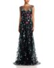 Teri Jon By Rickie Freeman Teri Jon by Rickie Freeman Embroidered Tulle Cap Sleeve Fit And Flare Gown - 1