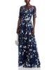 Teri Jon By Rickie Freeman Teri Jon by Rickie Freeman Floral Embroidered Gown - 3