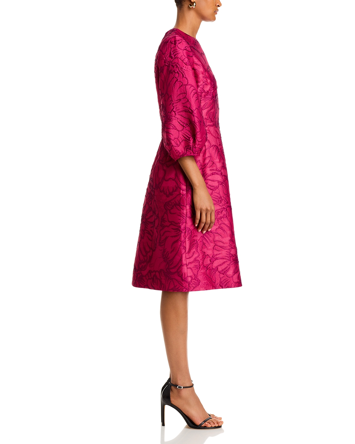 Teri Jon By Rickie Freeman - Teri Jon by Rickie Freeman Floral Jacquard Dress Teri Jon By Rickie Freeman - Teri Jon by Rickie Freeman Floral Jacquard Dress