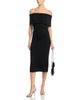 Teri Jon By Rickie Freeman Teri Jon by Rickie Freeman Jet Bead Knit Off-the-Shoulder Dress - 2