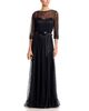 Teri Jon By Rickie Freeman Teri Jon by Rickie Freeman Lace Pintuck Ruffle Hem Gown, - 2