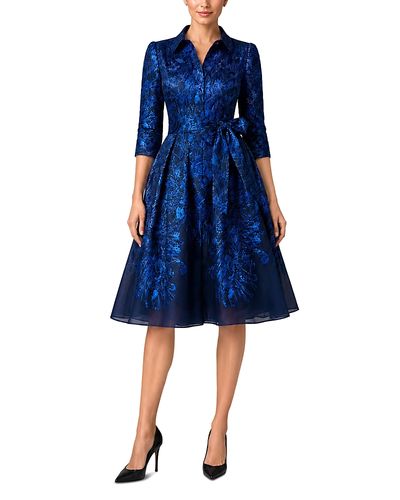 navy prom dresses Sexy V-Neck Long Navy Blue Prom Dress with Appliques – FancyVestido