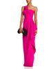 Teri Jon By Rickie Freeman Teri Jon by Rickie Freeman One Shoulder Side Drape Gown - 3